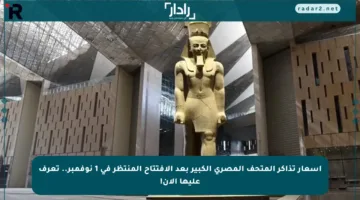 أسعار تذاكر المتحف المصري الكبير بعد الافتتاح المنتظر في 1 نوفمبر.. تعرف عليها الآن!